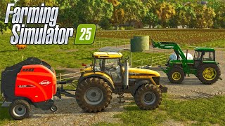 I Start A Hay Operation  Farming Simulator 25  Riverbend Spring Lets Play EP 2 [upl. by Dielle]