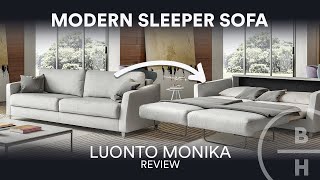 Modern Sleeper Sofa  Luonto Monika Review [upl. by Stolzer]