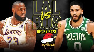 Los Angeles Lakers vs Boston Celtics Full Game Highlights  NBA Christmas 2023  FreeDawkins [upl. by Ocire]