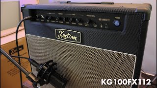 Kustom KG100FX112  Quick Unboxing  Testing [upl. by Ttimme]