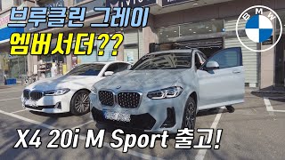 BMW X4 20i M Sport 브루클린 그레이 출고  이 정도면 브루클린 그레이 엠버서더 [upl. by Resaec271]