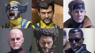 New Deadpool and Wolverine custom Head Sculpts for Zd Toys Marvel Legends by Copy Arist Eegil [upl. by Yleoj406]