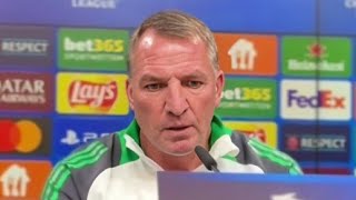 Brendan Rodgers quot we will play for our fans quot  Dortmund vs Celtic  TNT Sport [upl. by Miarfe781]