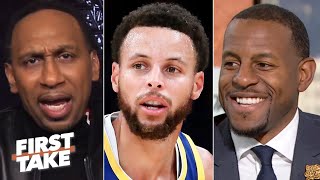 Stephen A and Andre Iguodala debate Steph Curry’s return from a broken hand  First Take [upl. by Aidnyc]