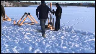 Legend High School 1262013 Murlin Trebuchet using Leonard Vance plans [upl. by Tsirc]