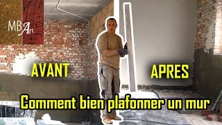 Comment bien plafonner un mur [upl. by Ised]