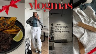 VLOGMAS 05 Going Separate Ways Loungewear Haul Grocery Shopping Cooking etc  NaturallySunny [upl. by Fabri84]