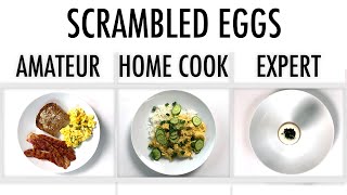 4 Levels of Scrambled Eggs Amateur to Food Scientist  Epicurious [upl. by Niltac]