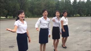 North Korean Women Sing We Will Go To Mount Paektu [upl. by Salokcin]