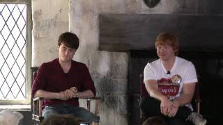 Daniel Radcliffe Rupert Grint and other Harry Potter stars discuss Wizarding World movies and more [upl. by Nosrettap]