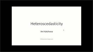 Heteroscedasticity [upl. by Chaille]