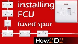 Fused connection Unit Wiring FCU How to wire Fused Spur [upl. by Shaer]