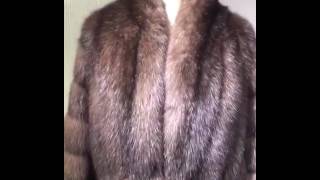 Luxury stardust sobol fur coat 110cm [upl. by Anil]