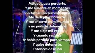 Me Dedique a Perderte Letra  Alejandro Fernandez y Amaia Montero [upl. by Stanzel]