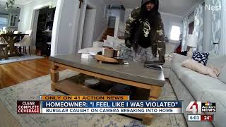 Burglar caught on camera breaking into home [upl. by Sheryle406]