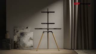 EES65OG Easel Studio TV Floor Stand by EZYmount [upl. by Ahsikan875]