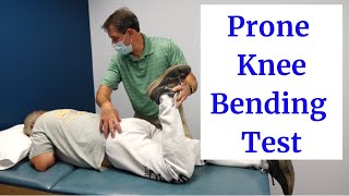 Prone Knee Bending TestReversed Lasegues Test [upl. by Joliet465]