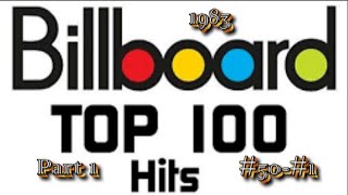 Billboards Top 100 Songs Of 1983 Part 1 50 1 [upl. by Edholm]