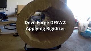 Applying the wool rigidizer to the Devil Forge [upl. by Niffirg]