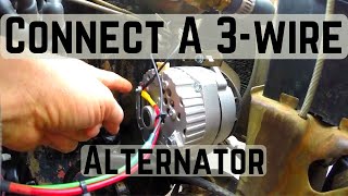 3 Wire Alternator Hookup Explained Its Easy If I Can Do It So Can You Bad Hombre Garage Ep 88 [upl. by Ennaitsirhc]