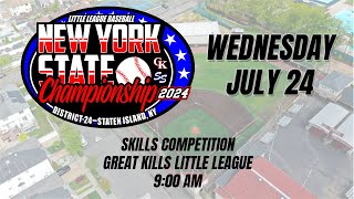 NYS 2024 Little League Tournament  Skills Competition [upl. by Enilaf386]