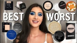 BEST amp WORST DRUGSTORE POWDERS  Loose Powders  Pressed Powders [upl. by Zeuqcaj125]