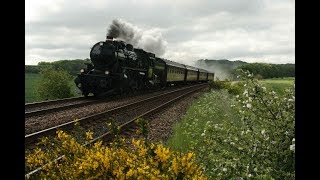 DDK023485 Steam trains in Denmark steam locomotive E991 damptog på Randers Dampflok tren parni vlak [upl. by Drofnil]