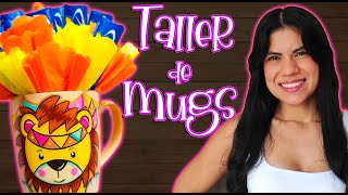 💕TALLER DECORACIÓN de MUGS 🥳Aprende a Personalizar Mugs Tazas Pocillos Paso a Paso😍 [upl. by Neiluj]