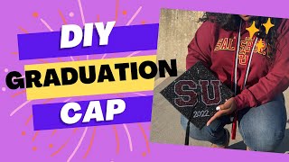 DIY  Bling Graduation Cap [upl. by Euqinommod]