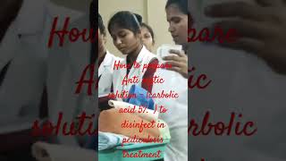 How to prepare Anti sceptic solution  carbolic acid 5  in pediculosis treatment to disinfect [upl. by Ariay]