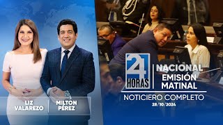 Noticiero de Ecuador Emisión Matinal 28102024 [upl. by Atteval]