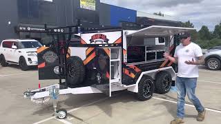 TP96 full spec fit out tradesman trailer by uprising engineering [upl. by Eelamme]