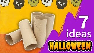 Ideas para Halloween 🎃 Dulceros faciles con papel [upl. by Grega]