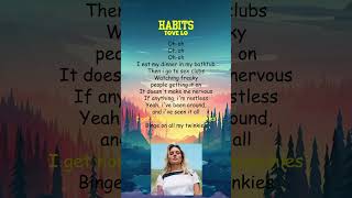 Tove Lo  Habits Lyrics shorts [upl. by Harbert538]