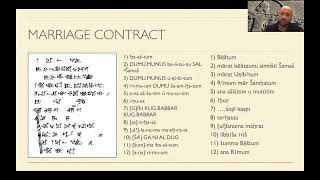 Akkadian Language Marriage Contract in Old Babylonian [upl. by Edac430]