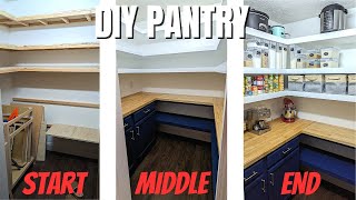 DIY Pantry Makeover  Organize Modern Storage amp Ideas [upl. by Joscelin79]