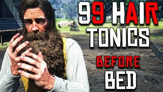 This Is What Happens if you drink 99 Hair Tonics before Bed  RDR2 [upl. by Crifasi]