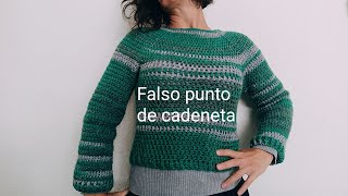 Falsos puntos de cadenetas con puntos altos trucos mariapiquillo crochet [upl. by Eben824]