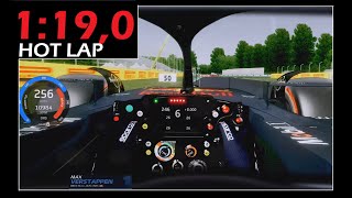 F1 VISOR CAM Max Verstappen  Monza 1190 RB20  POV simracing f1 hotlap cars racing rb20 [upl. by Vanhook117]