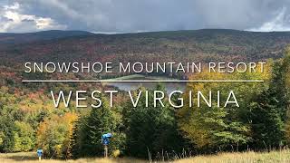 See beautiful fall foliage in West Virginia at Snowshoe Mountain Resort a 4 seasons resort [upl. by Nyladgam]