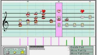 Nom nom nom nom nom nom nom Parry Gripp in Mario Paint Composer [upl. by Massey]