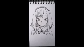 How To Draw Anime Girl Face l Step by Step l Destiny Cosette [upl. by Amehsyt]