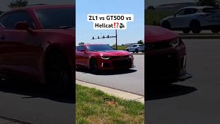 ZL1 vs GT500 vs Hellcat Sound Comparison [upl. by Nosnhoj350]