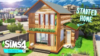 ECO STARTER HOME  Base game  Eco Lifestyle only  The Sims 4 speed build no CC [upl. by Hilbert512]