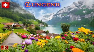 Lungern – Walking Through a Village Like Heaven on Earth Spring 2024 [upl. by Toscano]