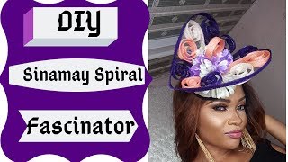 How to make Fascinators with Spiral designs DIY Tutorial video on hat making [upl. by Carney]