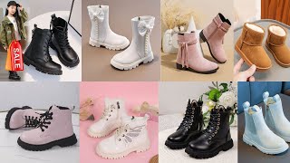 💖Faux Leather Combat Ankle Boots🌹  New Winter Boots designs for Girls 2024 💖🌹 [upl. by Sankaran]