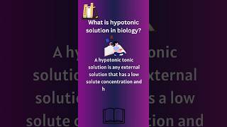 What is a hypotonic solution shorts youtubeshorts science knowledge definition hypotonic [upl. by Phail752]