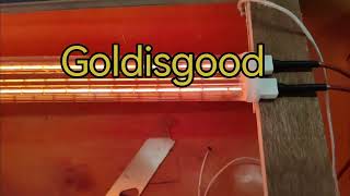 560mm240v1400wClear Halogen Ir Lamp Infrared Heat Lamp Heater For PET blowing machine Goldisgood [upl. by Macy]