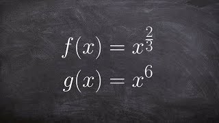 Finding the Composition of Two Functions with Rational Exponents [upl. by Elurd]